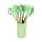 MegaChef Mint Green Silicone & Wood Cooking Utensils Set, 12ct.